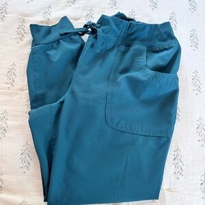HeartSoul Teal Drawstring Scrub Pants